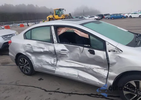 2015 Honda Civic Ex from USA, damaged, VIN 19XFB2F87FE105664